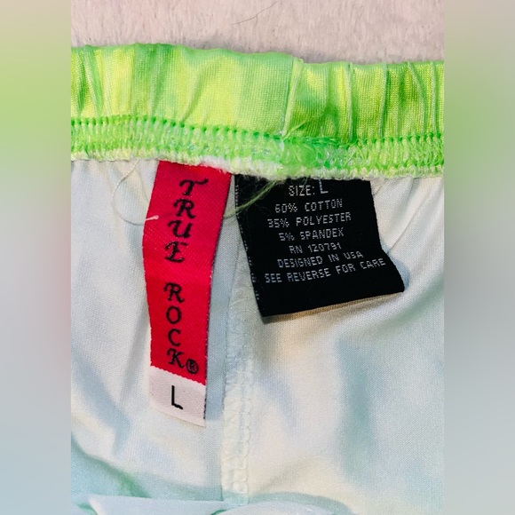TRUE ROCK Dress & Shorts Neon Green Set sz L NWT! - Picture 9 of 11